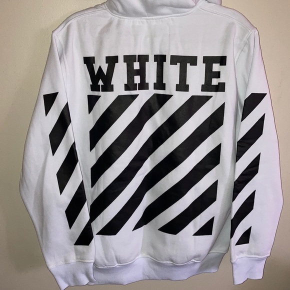Off-White original striped hoodie (White) - Picture 2 of 9